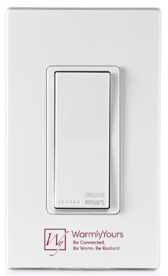Hardwired WiFi Switch - White with White Wallplate - GK16-30090-0003