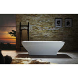 Virtu USA Serenity VTU-1271 71" x 31.5"  Freestanding Soaking Bath Tub - BathVault