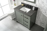 Legion Furniture 36" PEWTER GREEN FINISH SINK VANITY CABINET WITH BLUE LIME STONE TOP -WLF2136-PG