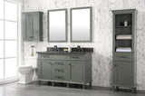 Legion Furniture 54" PEWTER GREEN FINISH DOUBLE SINK VANITY CABINET WITH BLUE LIME STONE TOP- WLF2254-PG