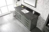 Legion Furniture 60" PEWTER GREEN FINISH SINGLE SINK VANITY CABINET WITH BLUE LIME STONE TOP- WLF2260S-PG