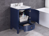 Legion Furniture 24" BLUE BATHROOM VANITY WITHOUT MIRROR - PVC- WT9309-24-B-PVCC