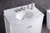 Legion Furniture 36" WHITE BATHROOM VANITY-WT9309-36-W-PVC