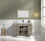 Legion Furniture 48" LIGHT OAK FINISH SINK VANITY CABINET WITH CARRARA WHITE TOP - WV2248-O