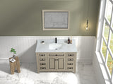 Legion Furniture 48" LIGHT OAK FINISH SINK VANITY CABINET WITH CARRARA WHITE TOP - WV2248-O