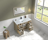 Legion Furniture 48" LIGHT OAK FINISH SINK VANITY CABINET WITH CARRARA WHITE TOP - WV2248-O