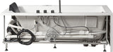 EAGO AM154ETL-L5 5 ft Acrylic White Rectangular Whirlpool Bathtub w Fixtures