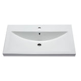 EAGO BH001 White Ceramic 32"x19" Rectangular Drop In Sink