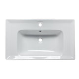 EAGO BH003 White Ceramic 32"x19" Rectangular Drop In Sink